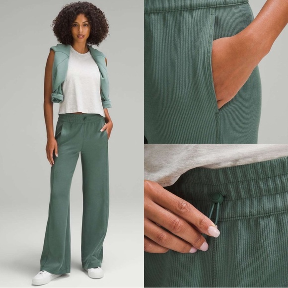 lululemon athletica Pants - LULULEMON SOFTSTREAM RIBBED PANTS SIZE 10